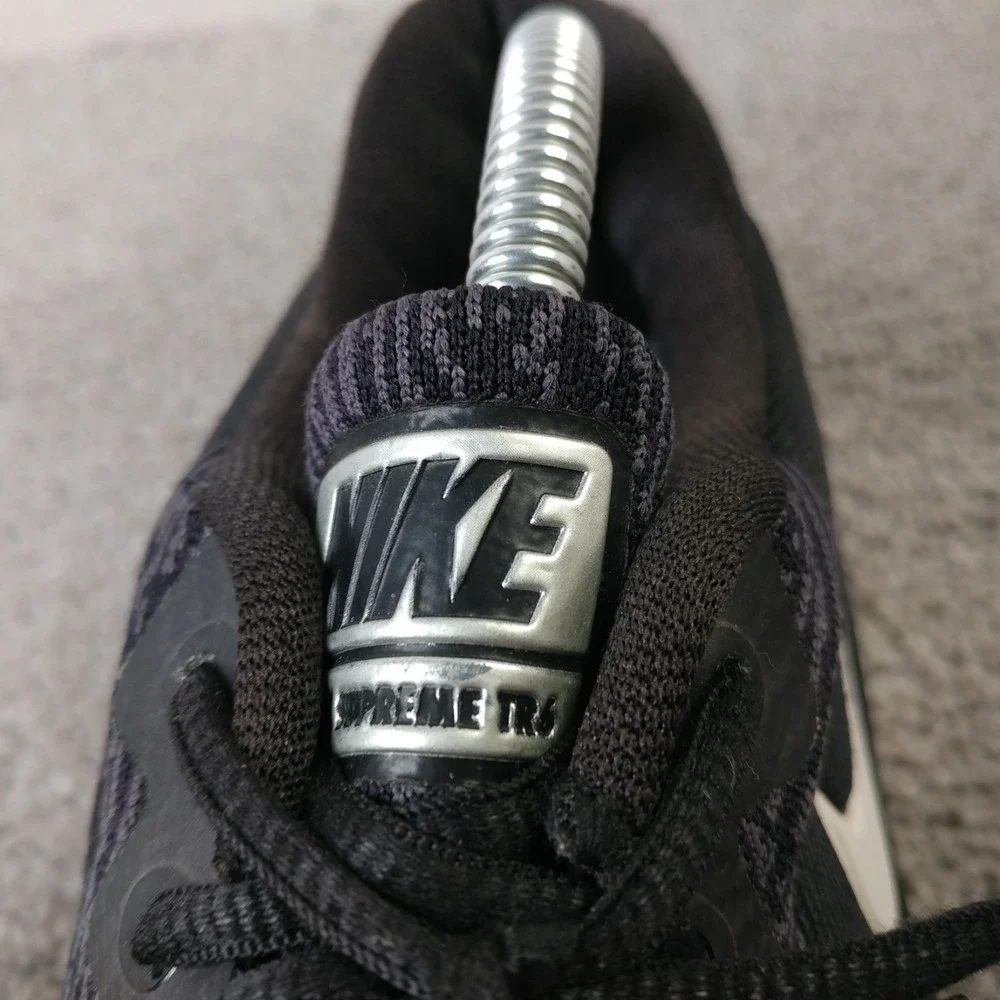 Nike Flex Supreme TR 6 Womens 9 Running Shoes Black Gray 909014-001 Sneaker